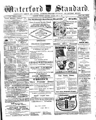 cover page of Waterford Standard published on May 13, 1908